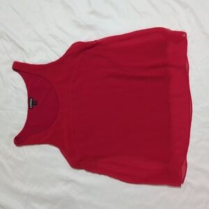 Express Chiffon Tank, Color Red Size L